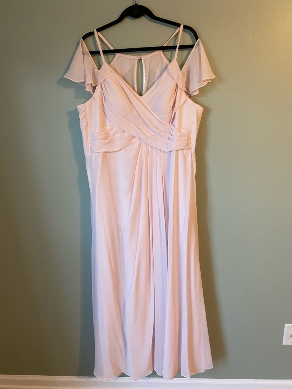 Azazie Blush One-Shoulder Maxi Dress